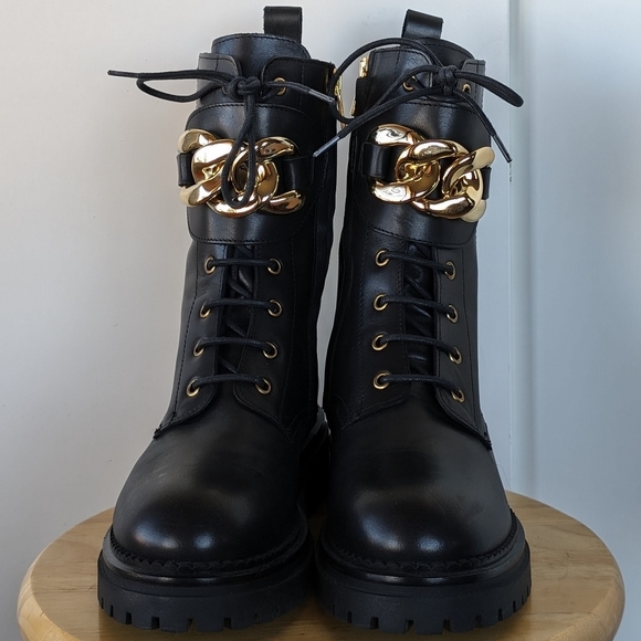 Bukela Maddy Black Women's Combat Boots - Picture 3 of 12